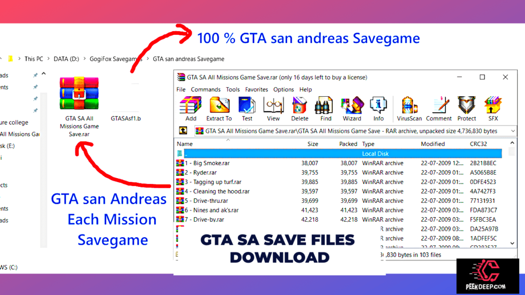 [NEW 2022] GTA SAN ANDREAS SAVE FILES 100% COMPLETE FREE DOWNLOAD PC peekdeep.com