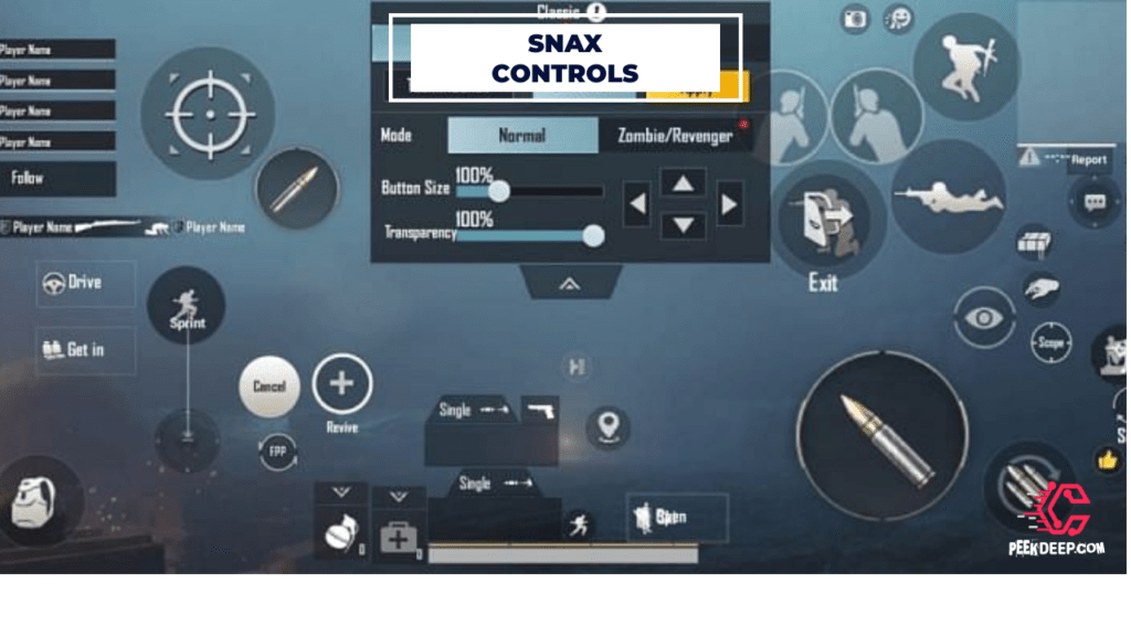 Snax Gaming Control Layout