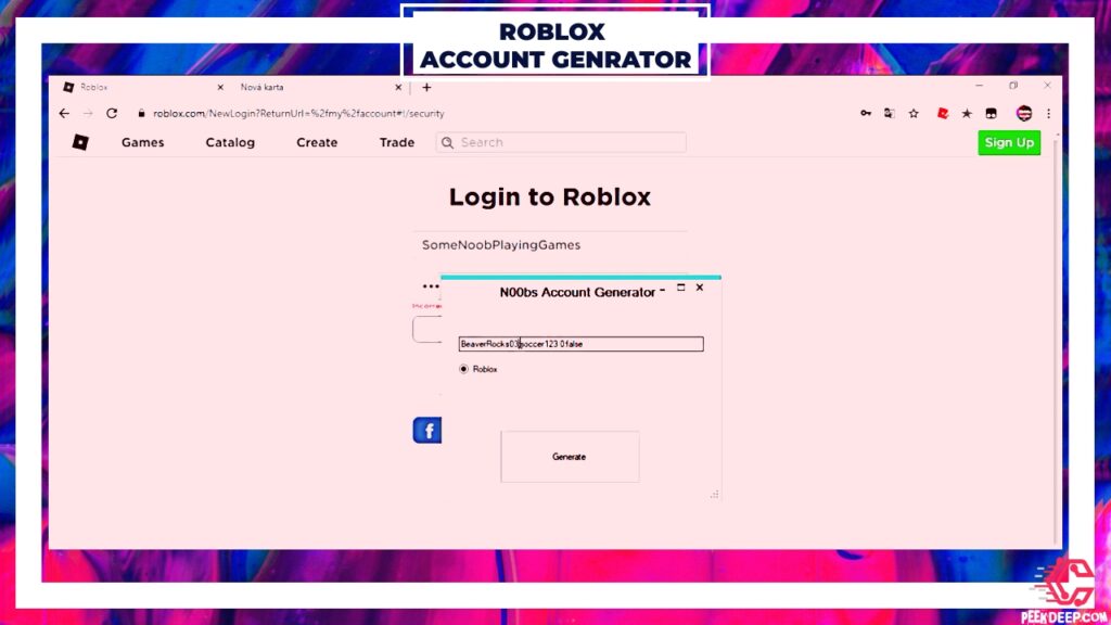 Roblox alt Generator 2022 free