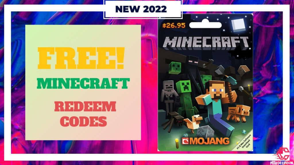 Minecraft Redeem code Free April 2022 Java Edition Redeem Code 2022