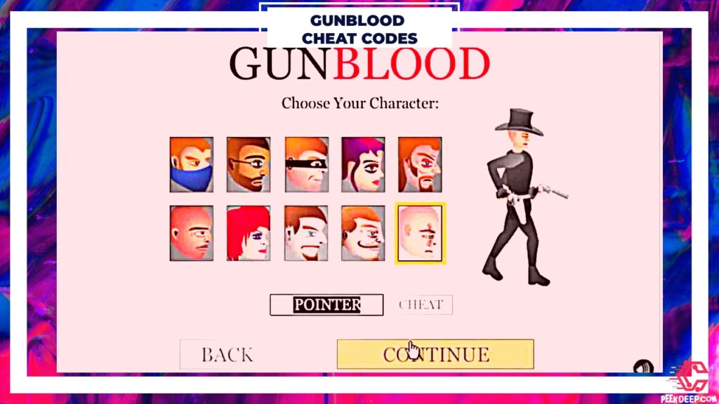 How to use GunBlood cheats codes