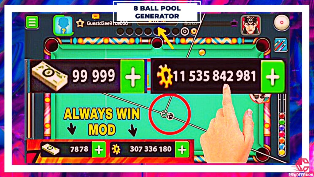 How to use 8 ball pool coins generator