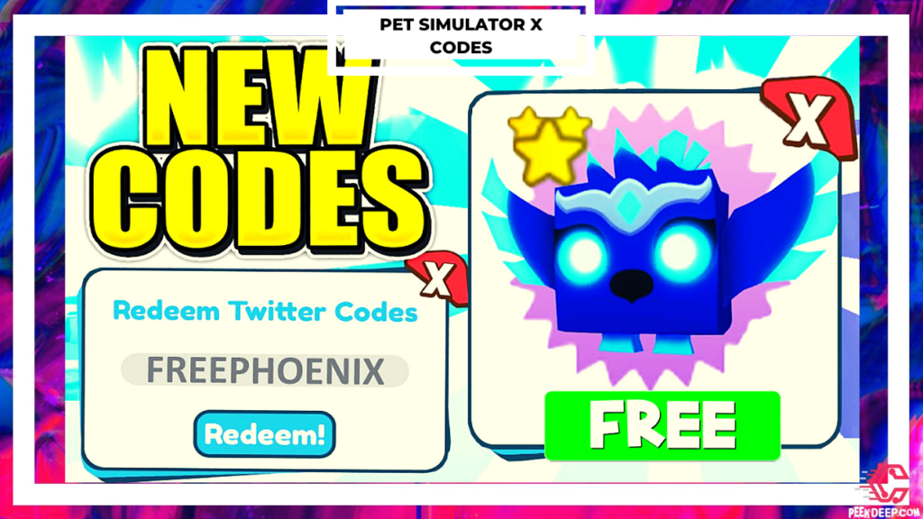 Pet Simulator X Codes Exclusive Pets [July 2022] not expired