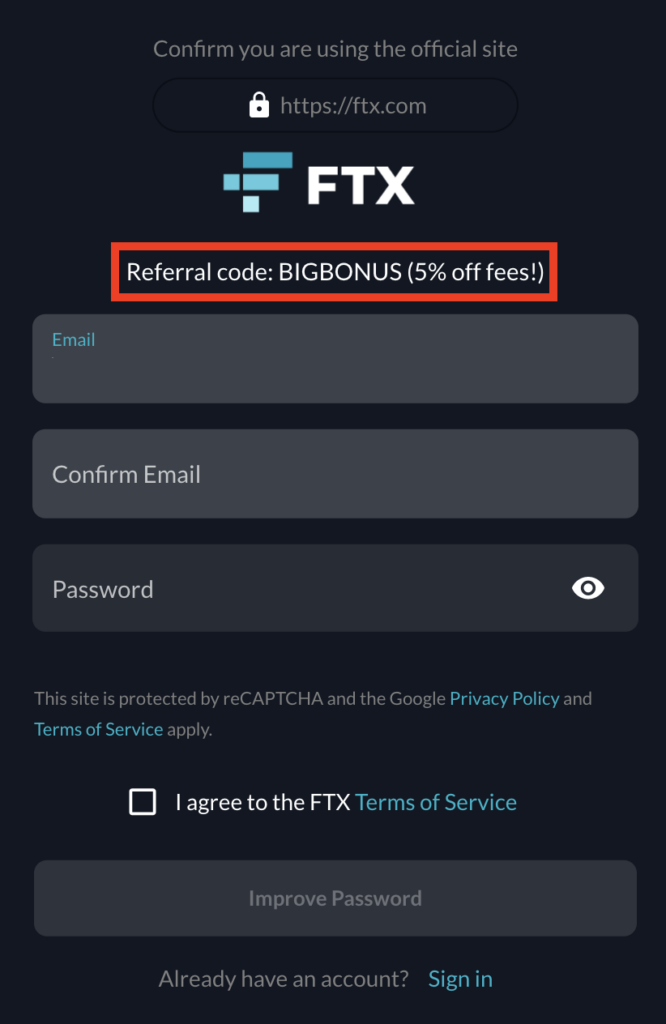 What Is The FTX Referral Code?