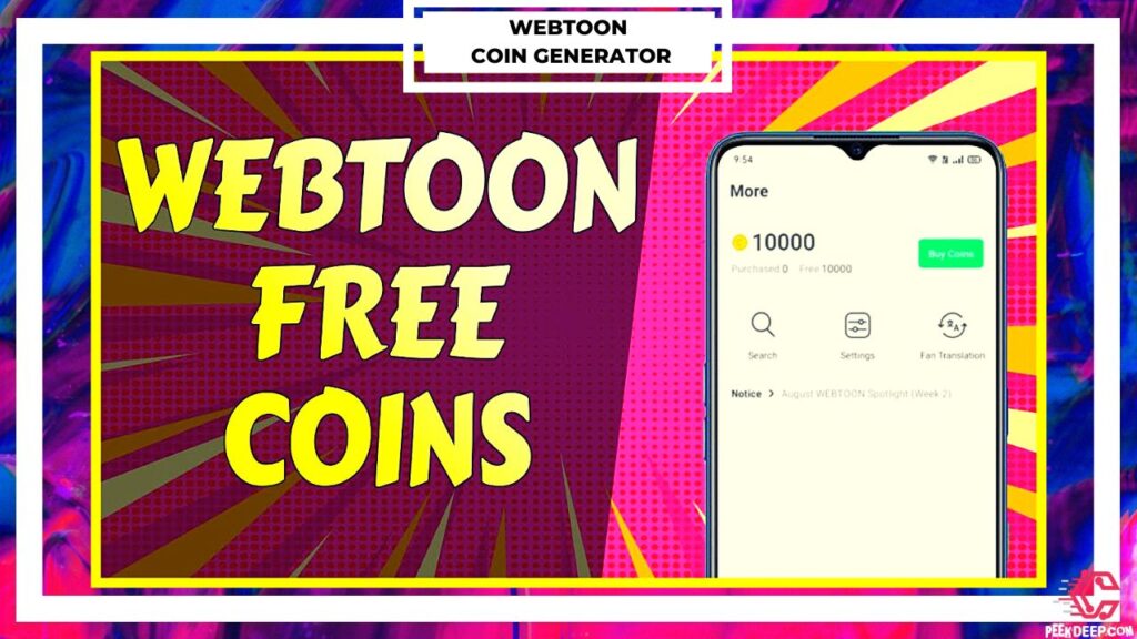 Webtoon Free Coins Generator [July 2022] (New & Updated!)