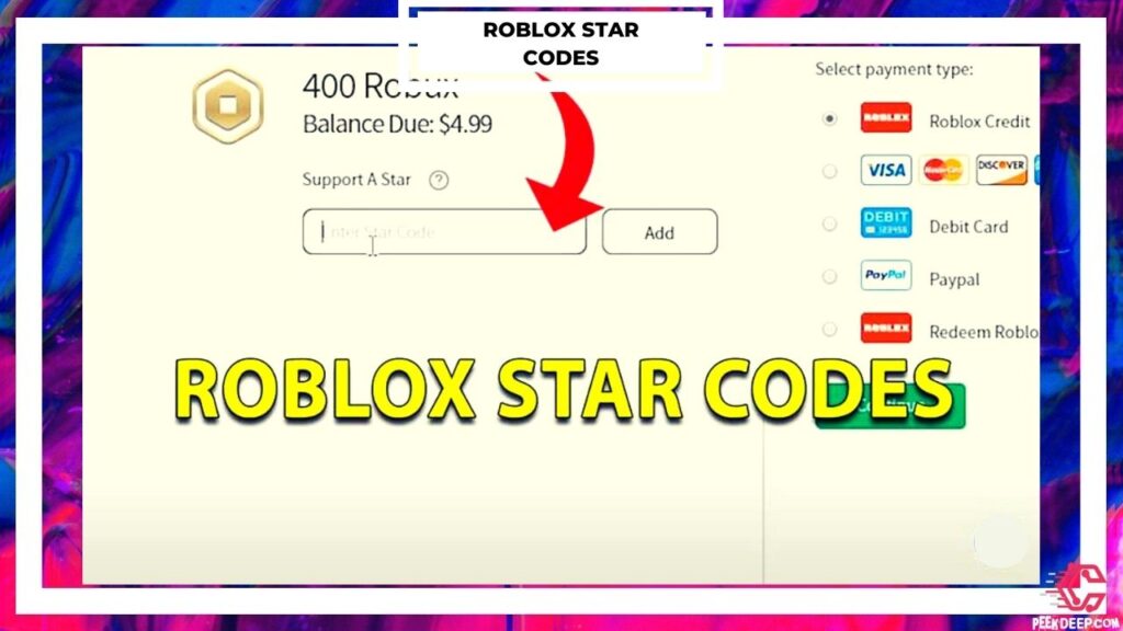 Roblox Star Codes list [July 2022] Free 1000 Robux (Updated)