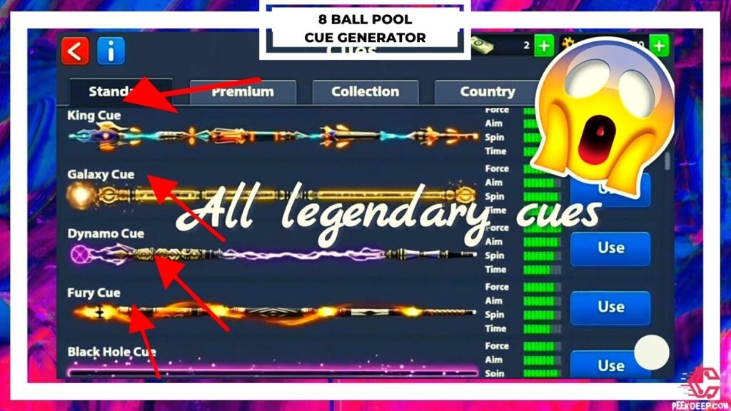 8 Ball Pool Cue Generator 2022 | Free Online Tool 