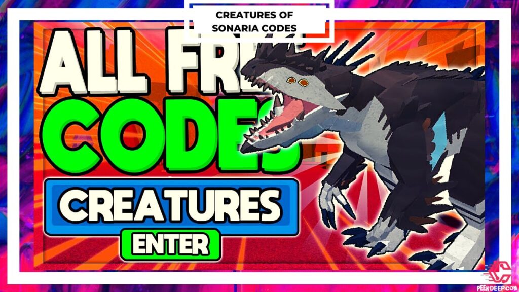 Roblox Creatures of Sonaria Gift Codes [Aug 2022] (Updated!)