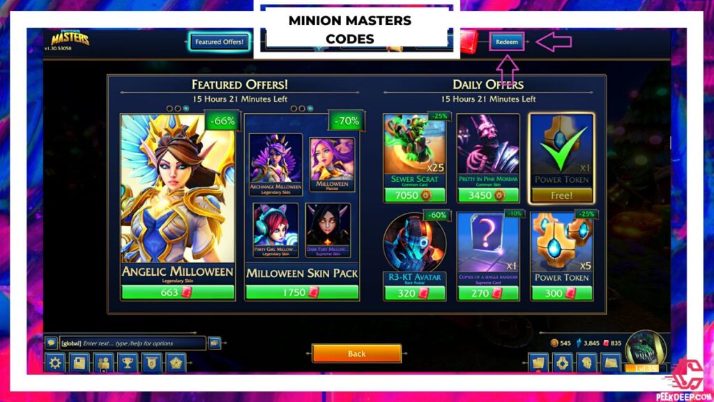 How to Redeem Codes in Minion Masters?