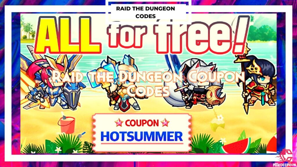 How to use the Raid the Dungeon coupon code 2022?