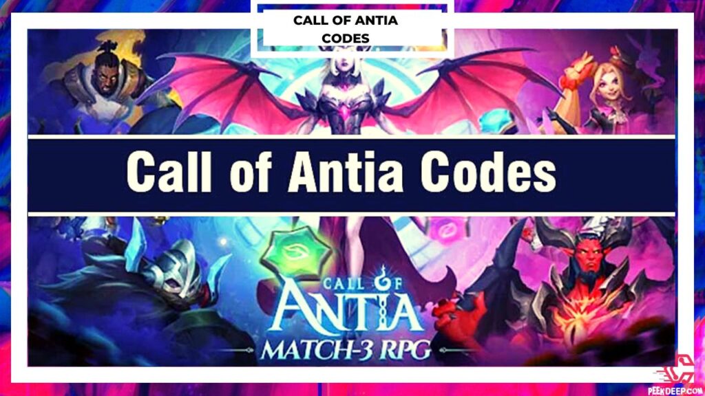 Call Of Antia Codes [Sep 2022] Free Unlimited Gems!!! You should now have a great list of working Call Of Antia Codes, and if you're not too late and all the codes haven't yet expired, you should be able to earn some great gear and prizes while playing the game. So there you have it: a lovely list of working Call of Antia codes. Make it a habit to check back on this page on a frequent basis in order to look for any new codes or deals that have been added.
