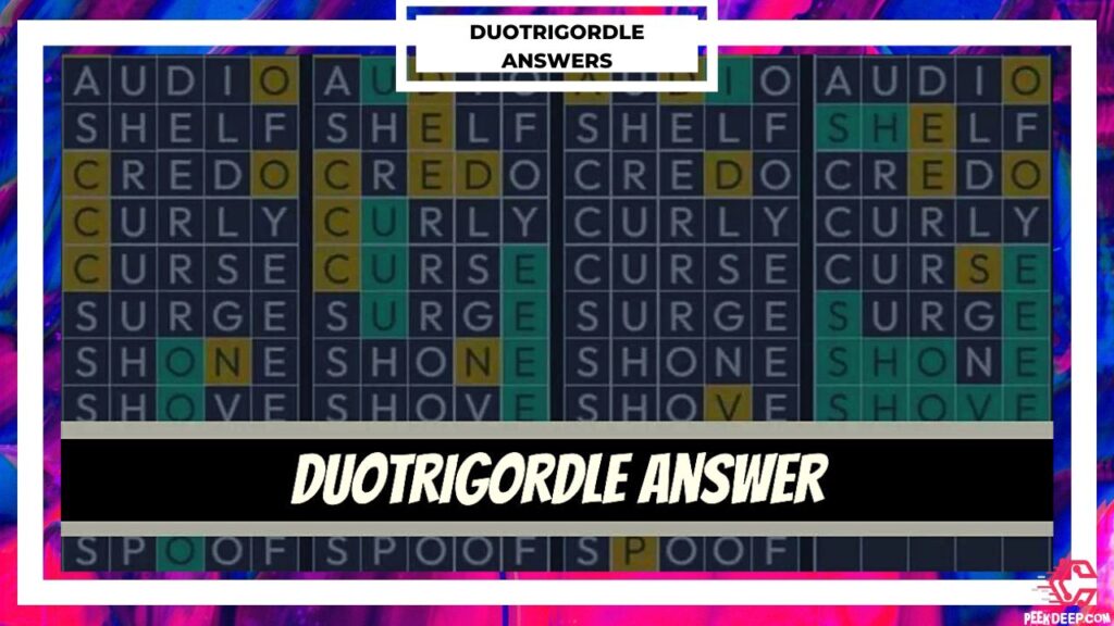 [Updated Today] Duotrigordle Answers Today December 1, 2022