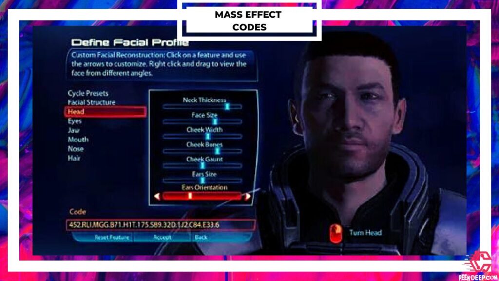 All Mass Effect Legendary Edition Face Codes 2022
