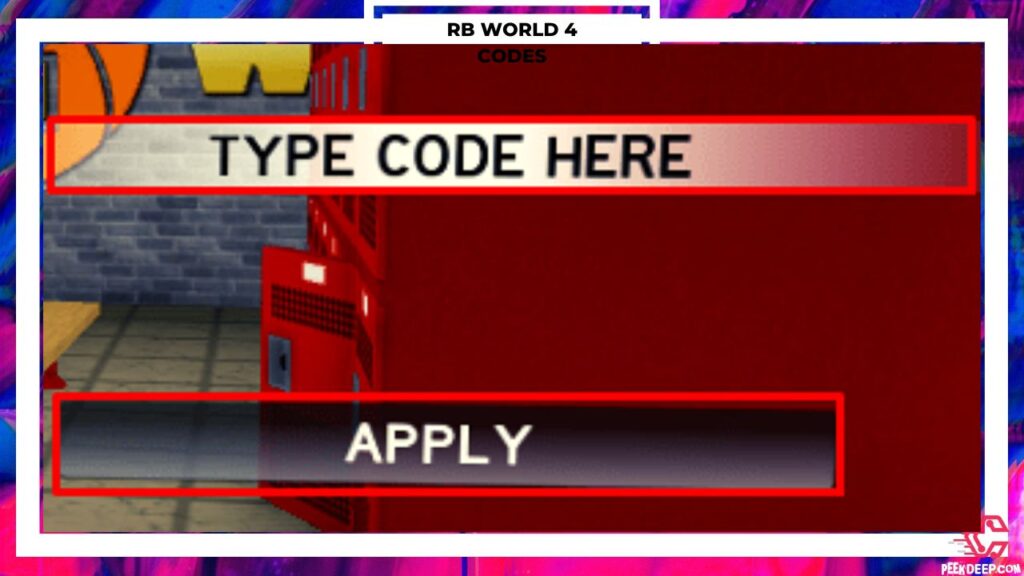 New RB World 4 Codes