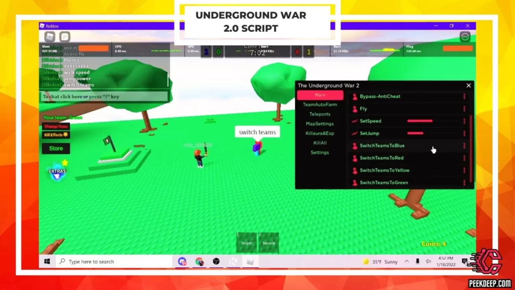 Underground War 2.0 Scripts Pastebin